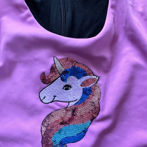 Two piece unicorn dance gymnastics set - Picture 2 of 4